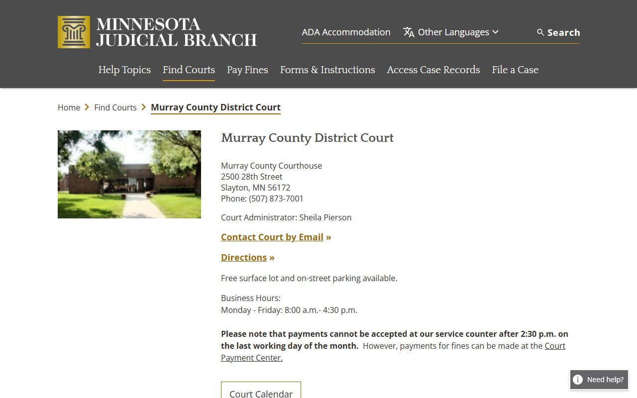 Murray County civil court records