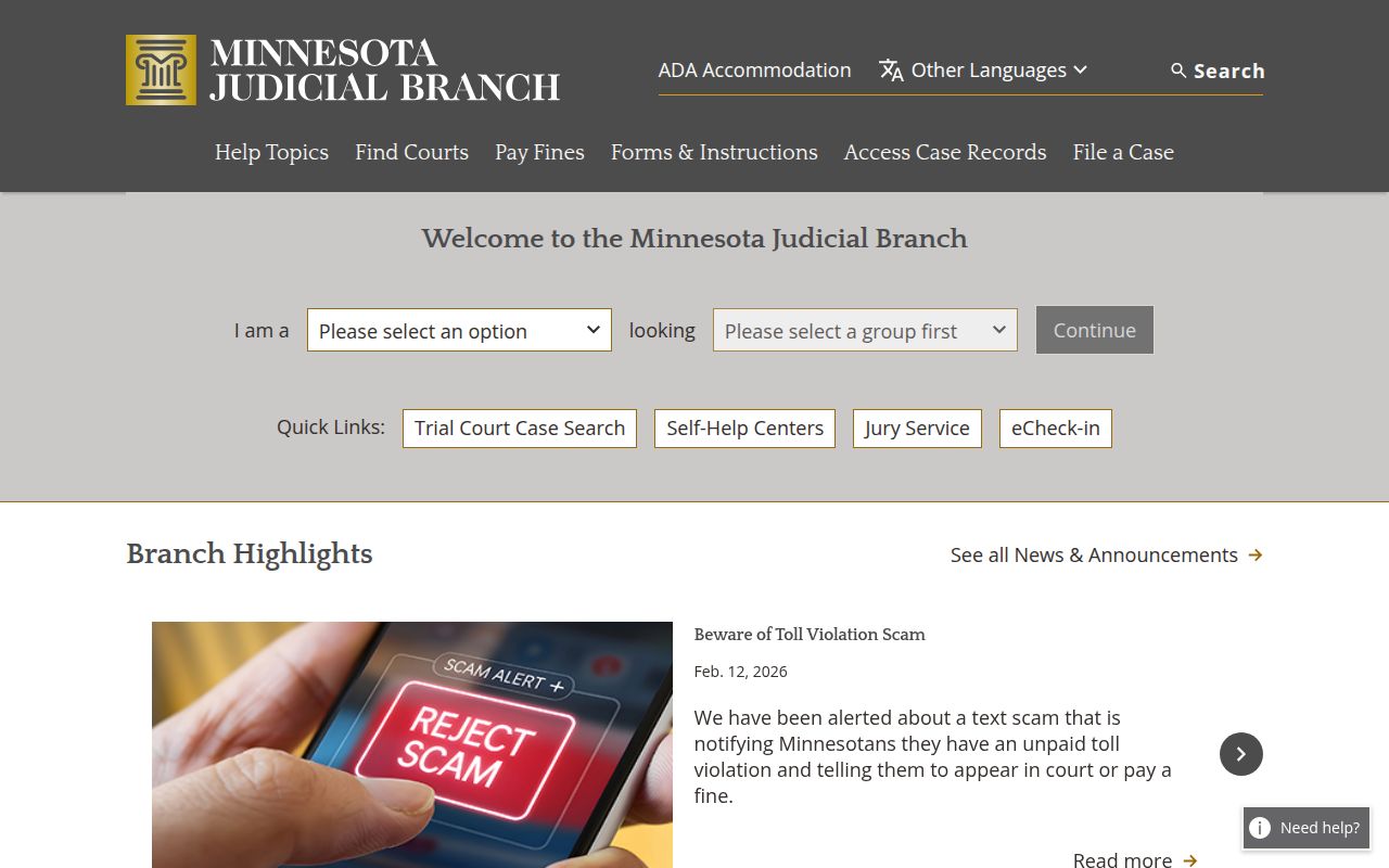 Minnesota Civil Court Records - Minnesota Judicial Branch